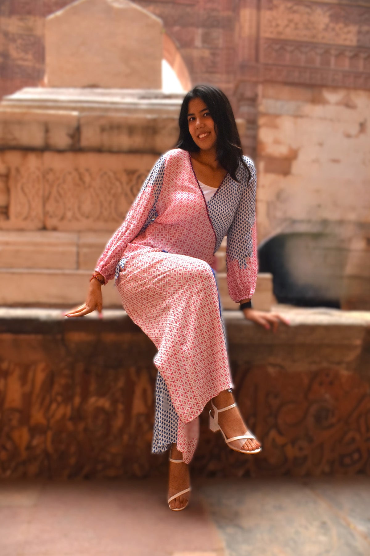 Isha Printed Wrap top zohaonline