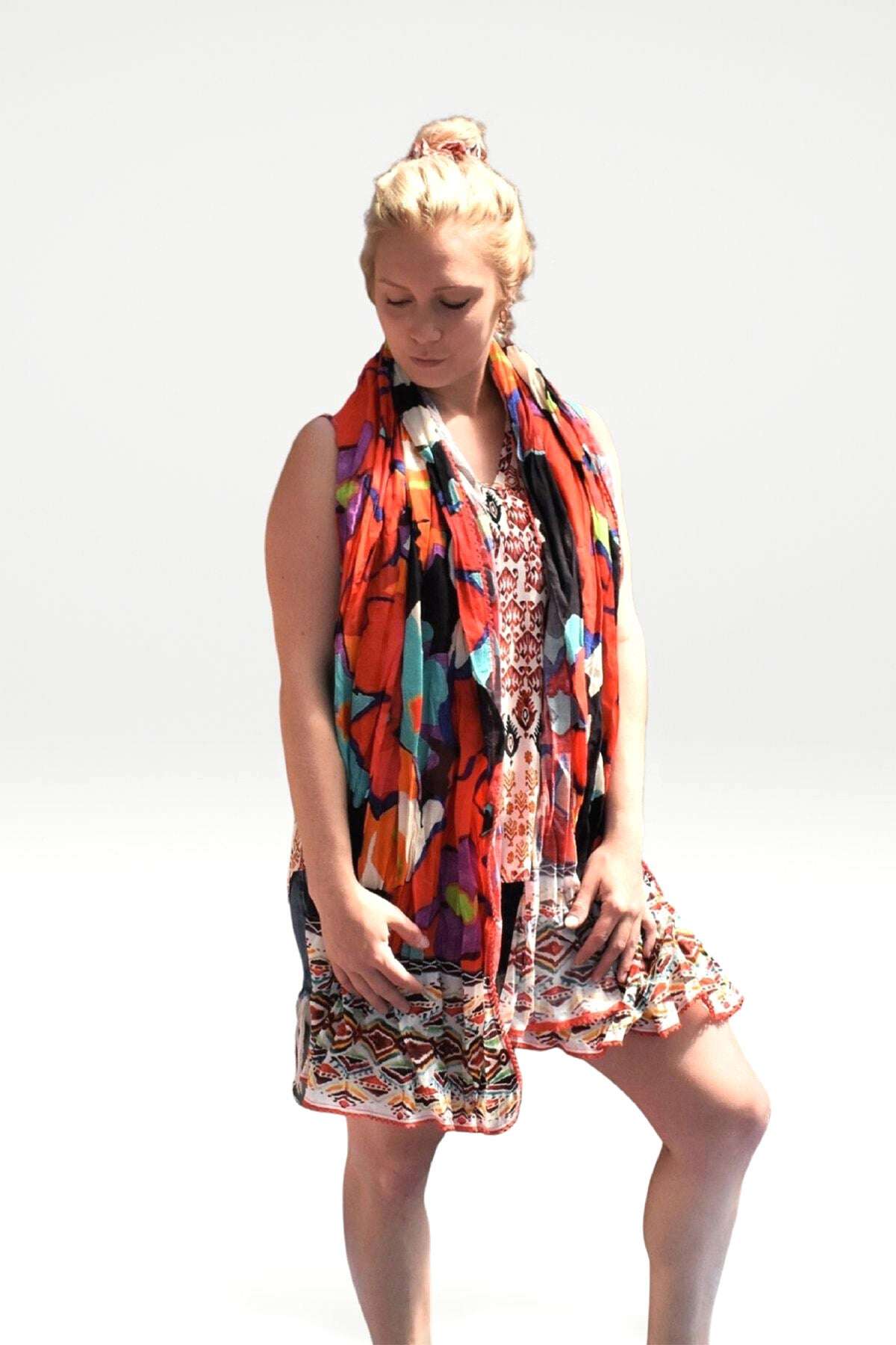 Inca Cotton Bright Printed Wrap