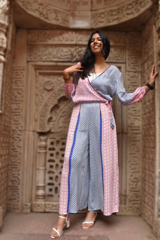 Sasha Printed Wide Leg Pants zohaonline