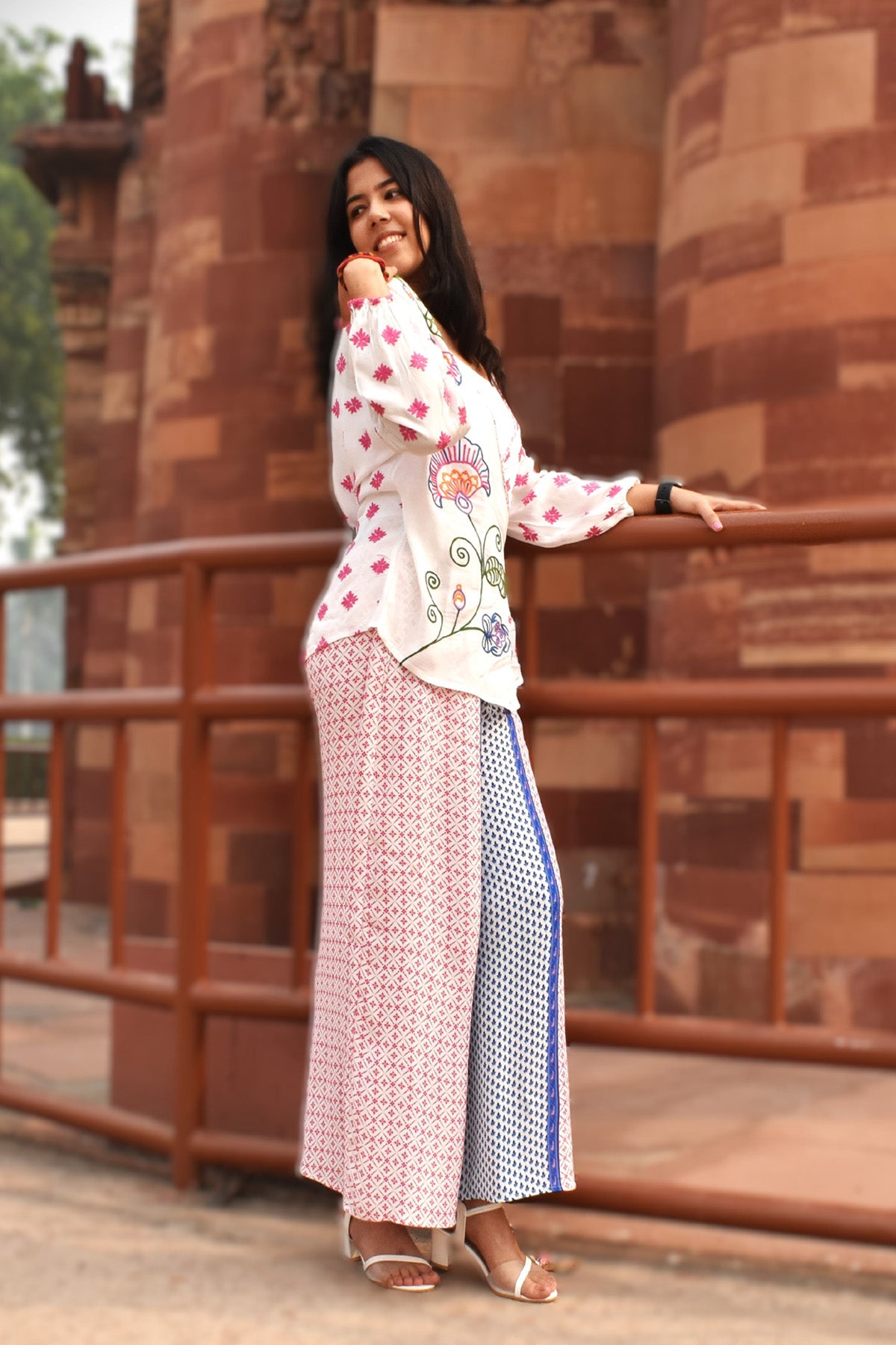 Ayse Embroidered Wrap top zohaonline