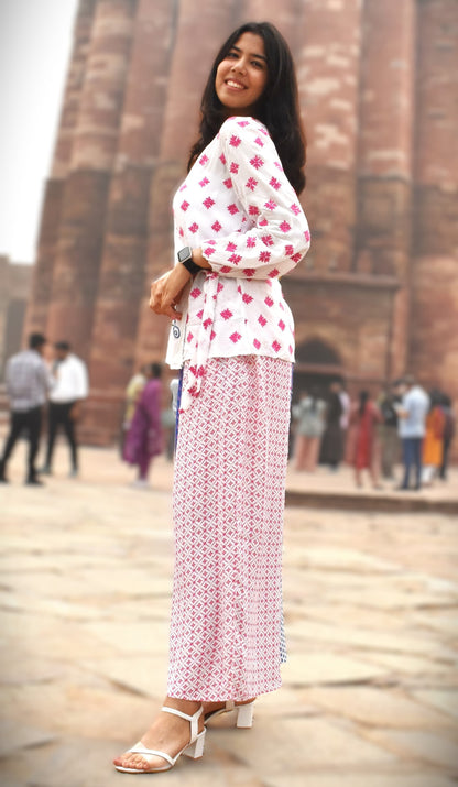 Ayse Embroidered Wrap top zohaonline