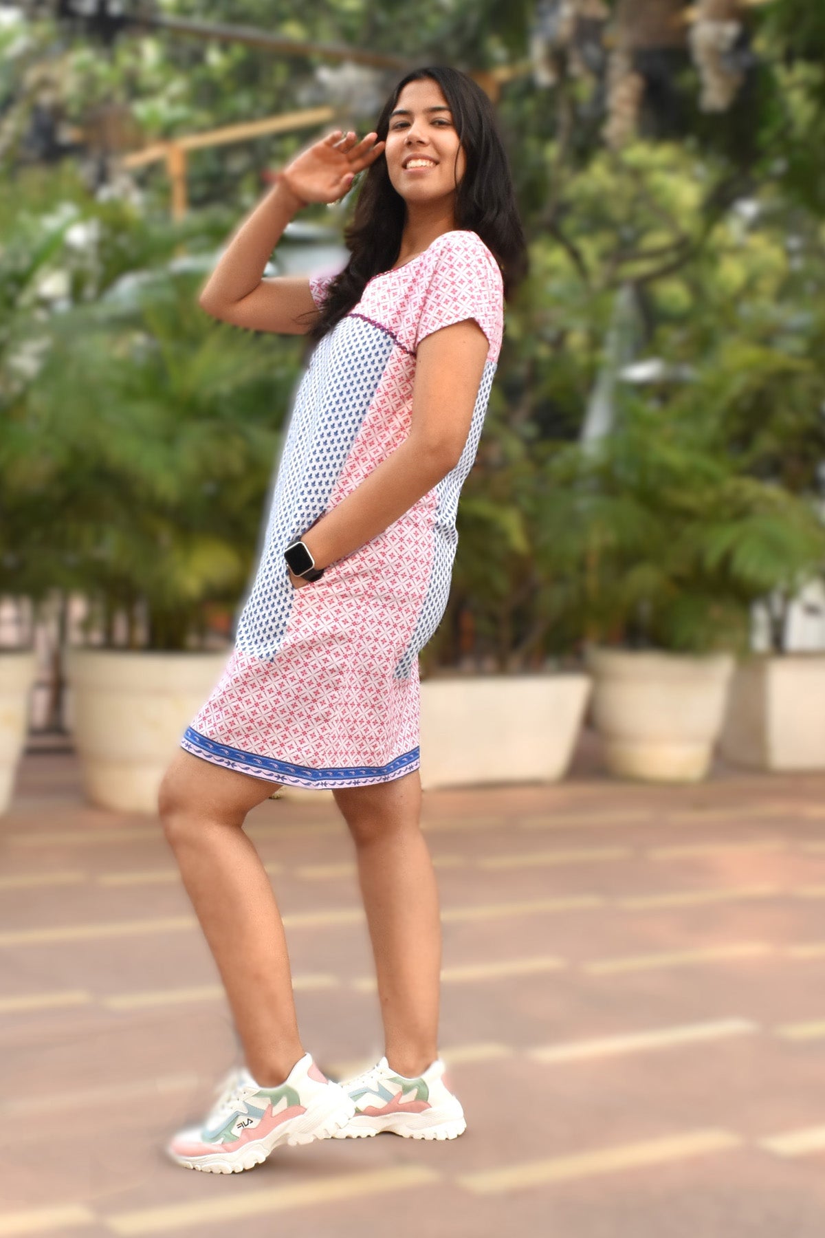 Mishka Printed Cotton Dress zohaonline