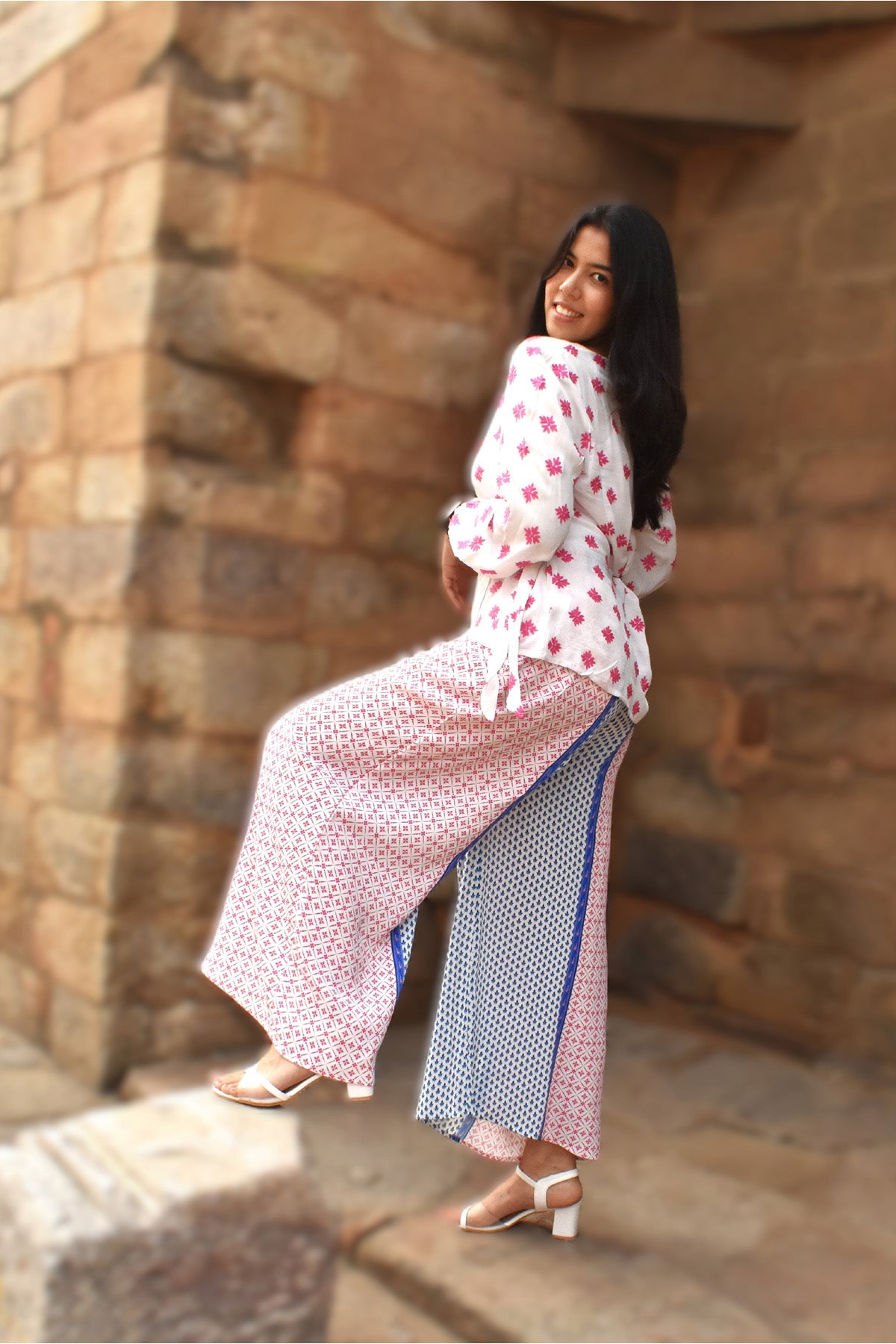 Ayse Embroidered Wrap top zohaonline
