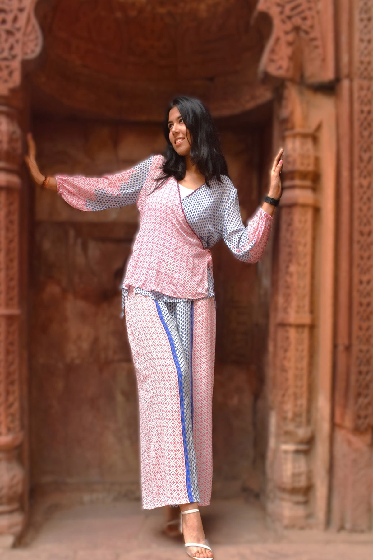Isha Printed Wrap top zohaonline
