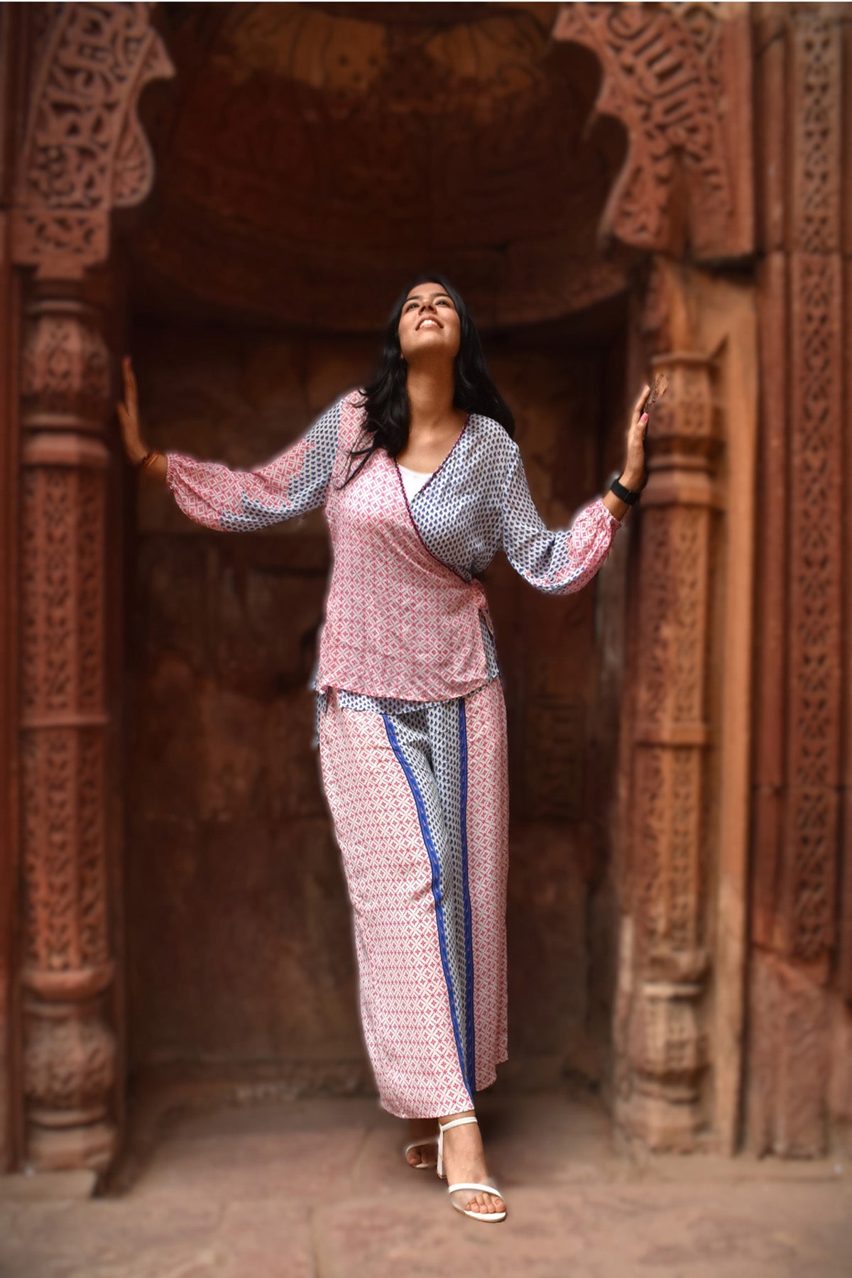 Isha Printed Wrap top zohaonline