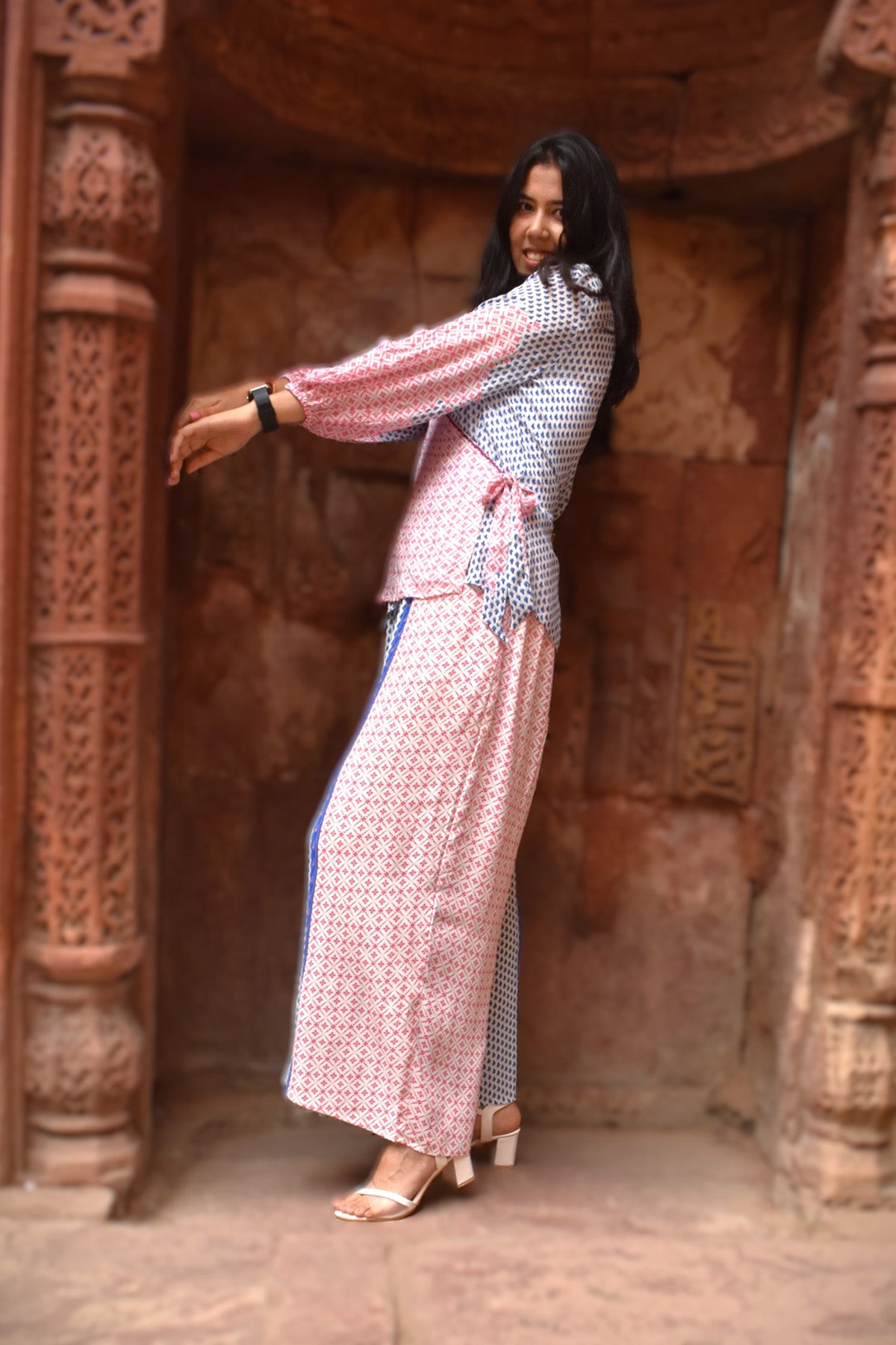Isha Printed Wrap top zohaonline