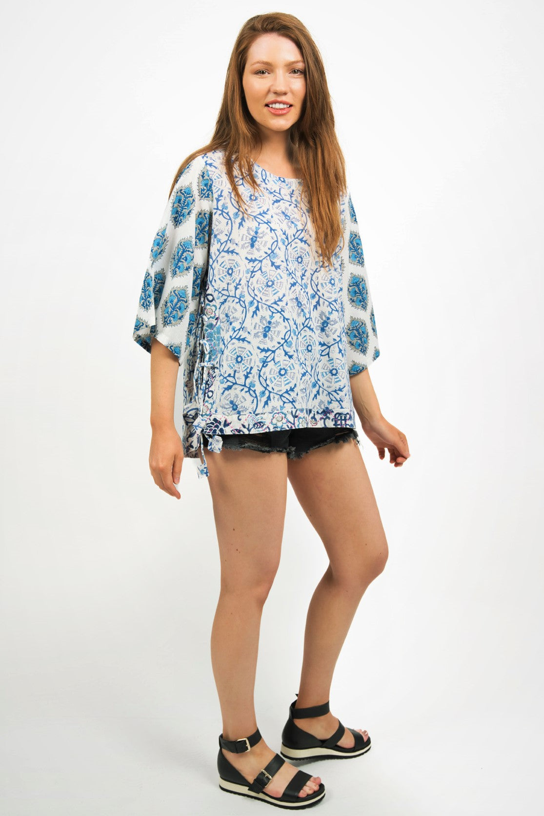 ANNISA BLOCK PRINT COTTON TOP - zohaonline