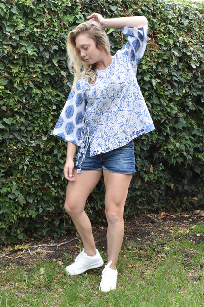 MODEL SHOT OF ANNISA PRINTED TOP - zohaonline