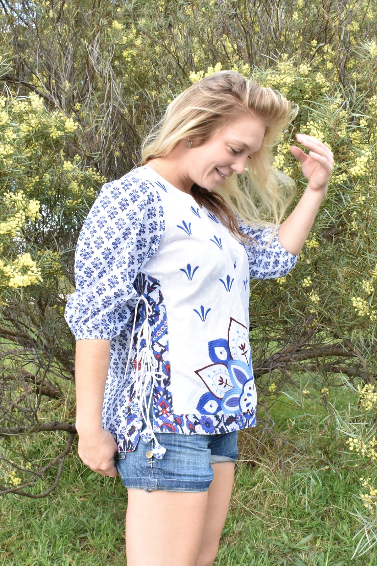 ASTRID EMBROIDERED TOP - zohaonline