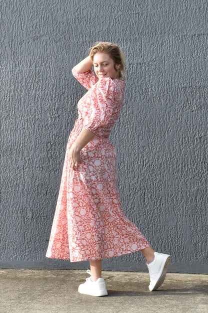 ZEPHYR PRINTED WRAP MAXI DRESS - zohaonline