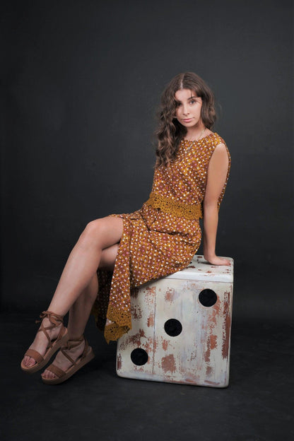 GRACE FLORAL POLKA SKIRT - zohaonline