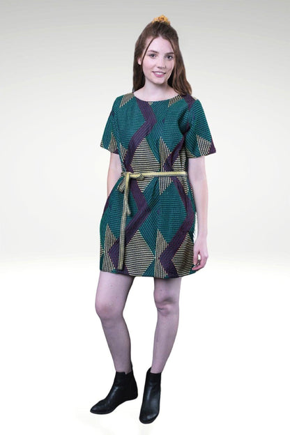 DONNATELLA EMBROIDERED SHIFT DRESS - zohaonline