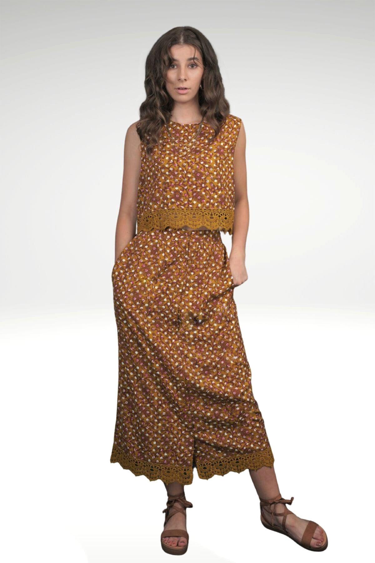 AZALEA FLORAL POLKA TOP - zohaonline