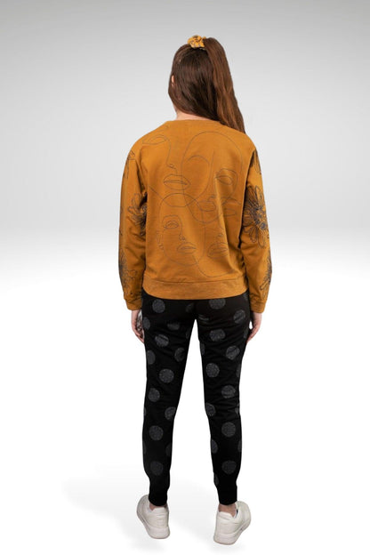 LETICIA EMBROIDERED KNIT SWEATSHIRT - zohaonline