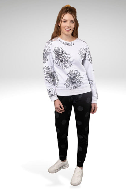 LETICIA EMBROIDERED KNIT SWEATSHIRT - zohaonline