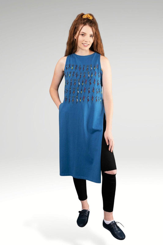 AIDAN EMBROIDERED KNIT MAXI TOP - zohaonline
