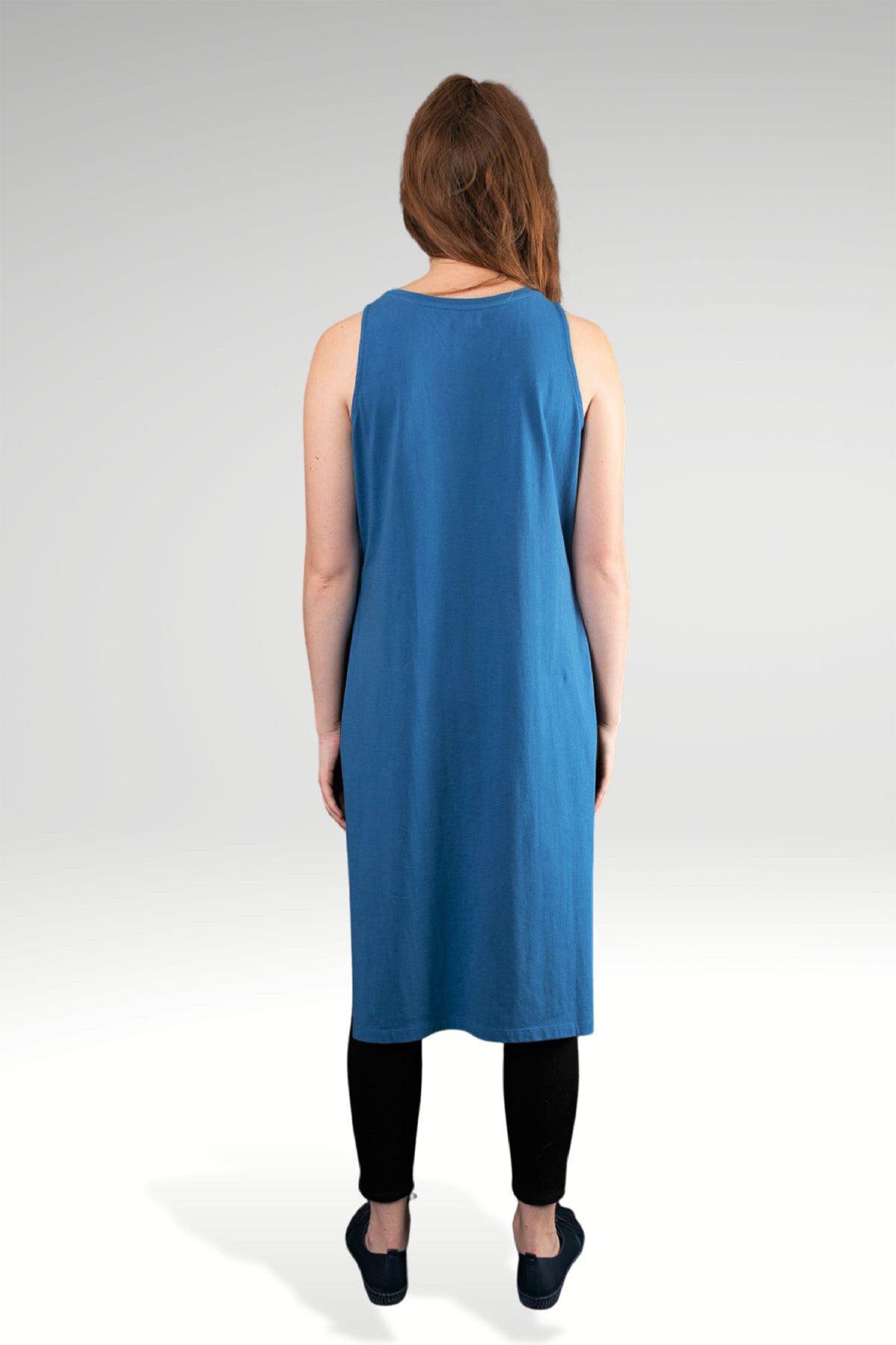 AIDAN EMBROIDERED KNIT MAXI TOP - zohaonline | Back view