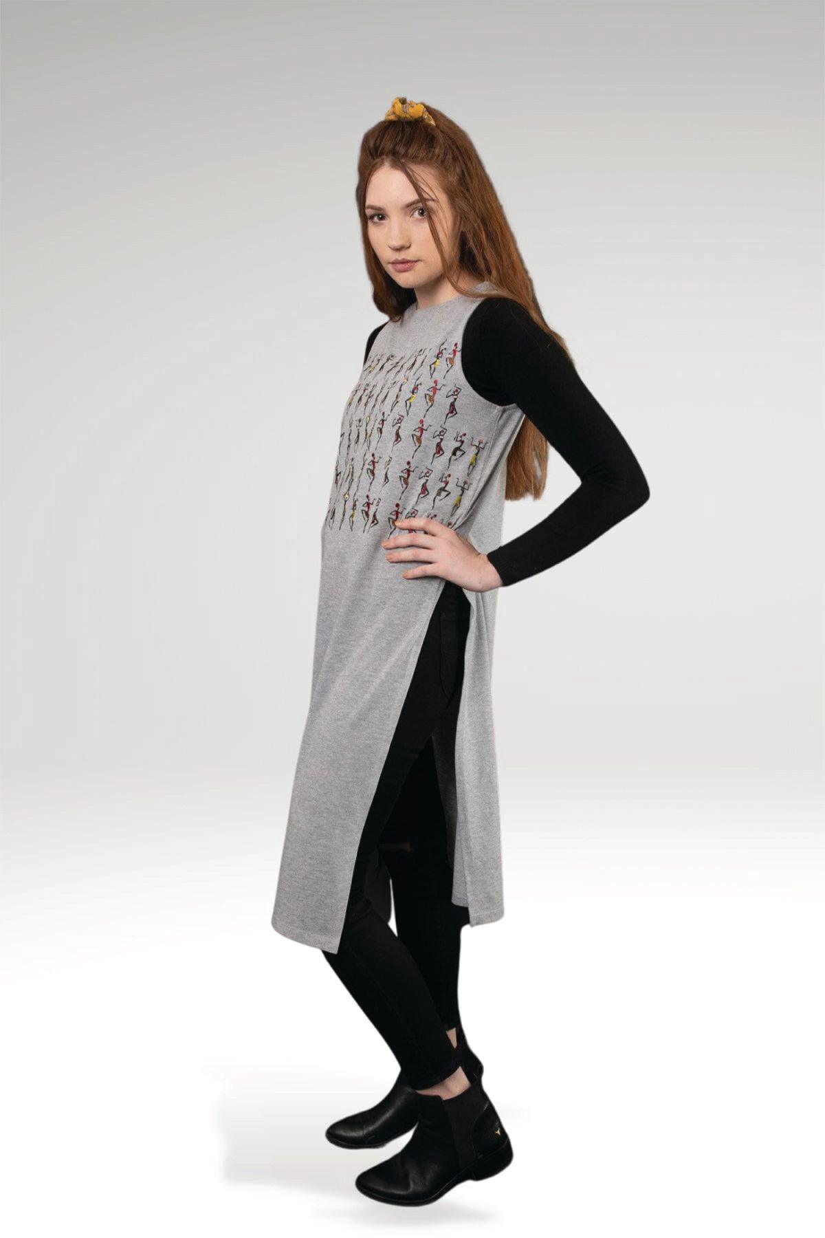 AIDAN EMBROIDERED KNIT MAXI TOP - zohaonline