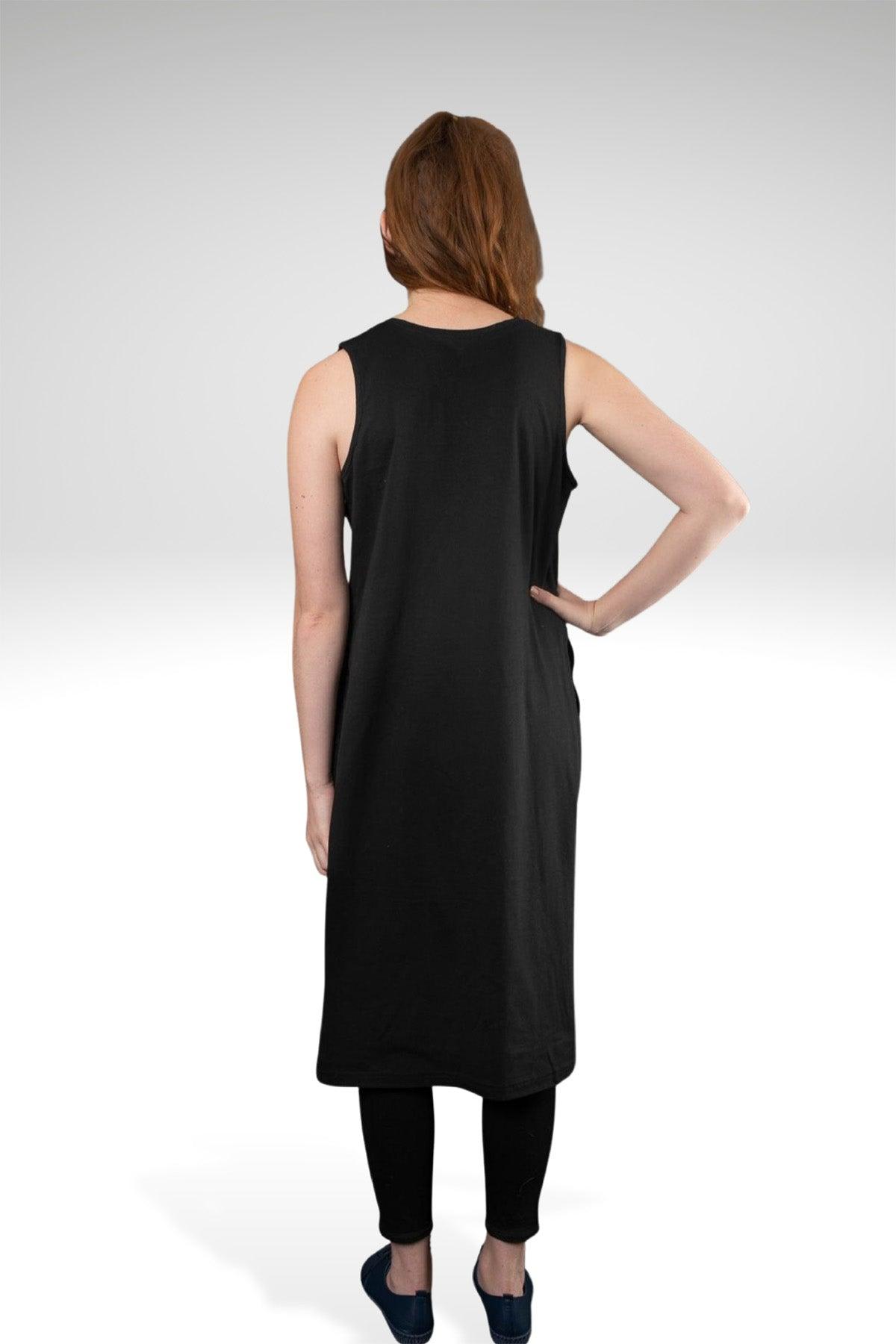 BERNICE EMBROIDERED LONG TEE - zohaonline