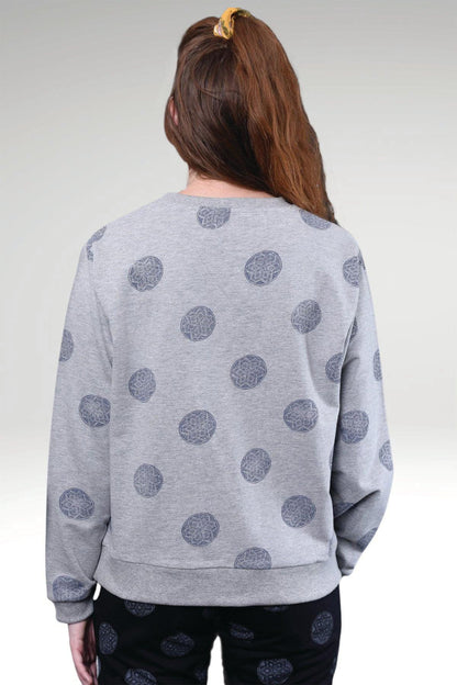 ELOISE EMBROIDERED KNIT SWEATSHIRT - zohaonline