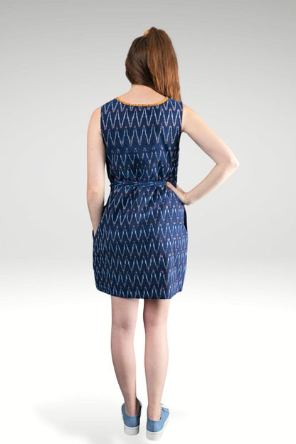 FIDA IKAT DRESS - zohaonline- BACK VIEW