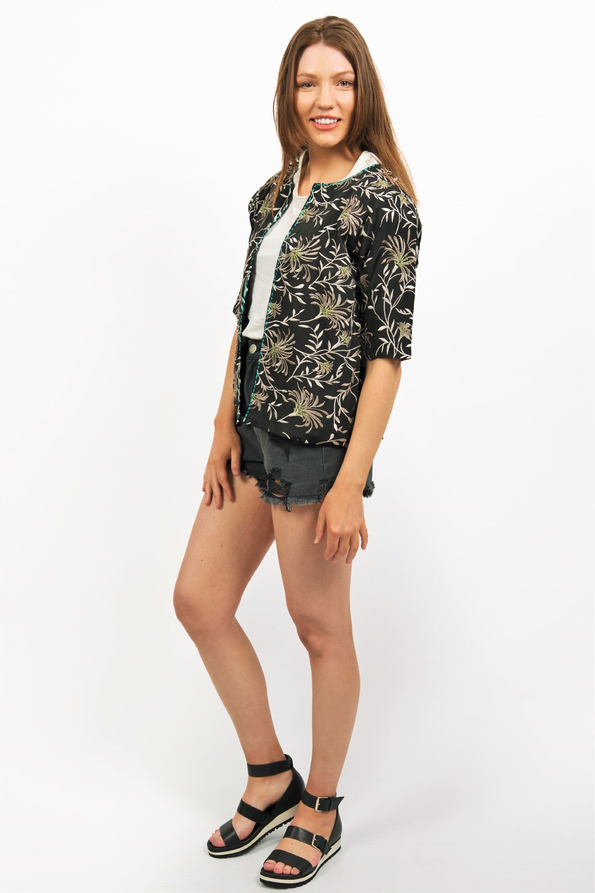 FLORET EMBROIDERED JACKET - zohaonline