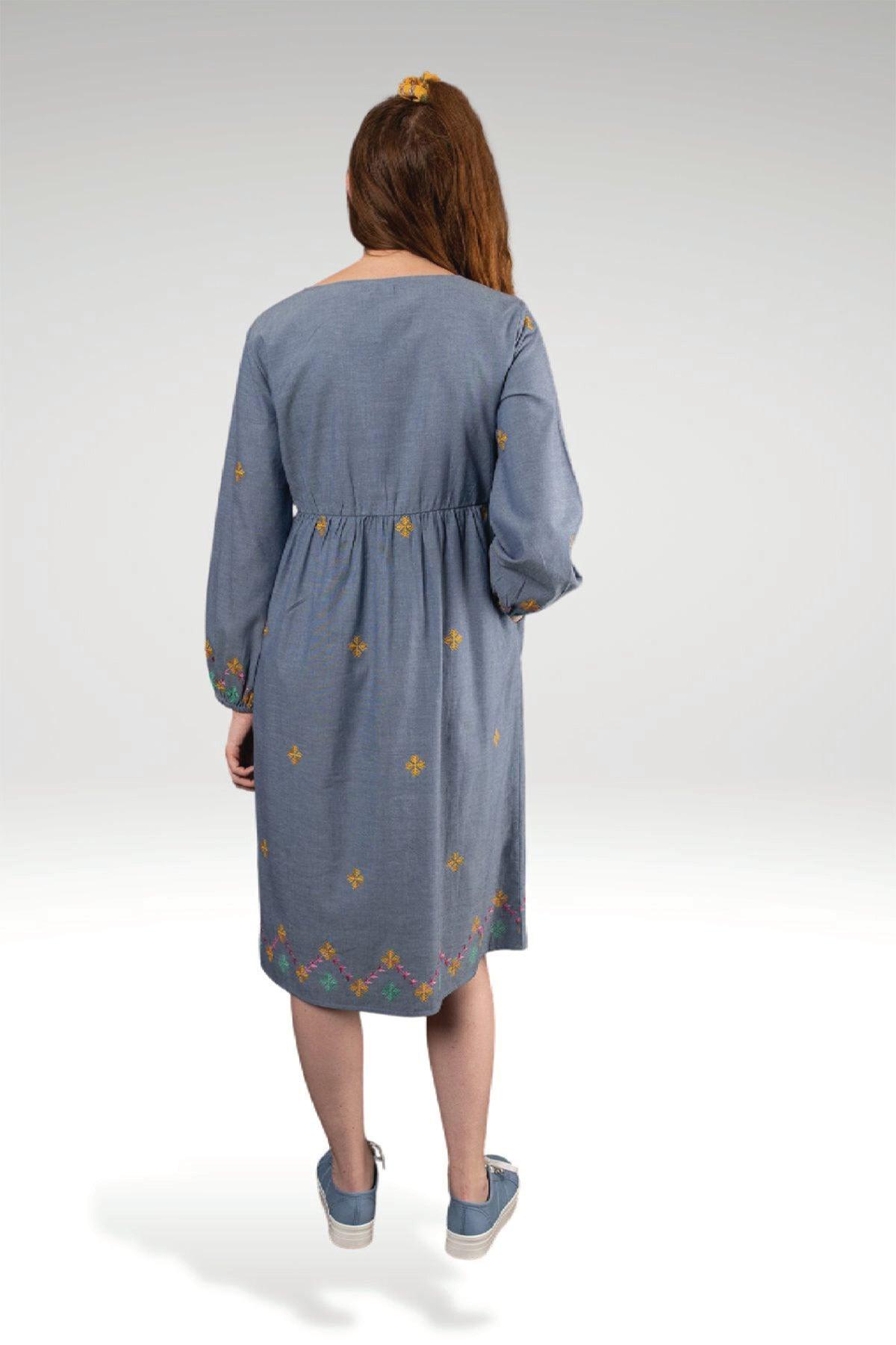 LARA MOCK WRAP DRESS - zohaonline