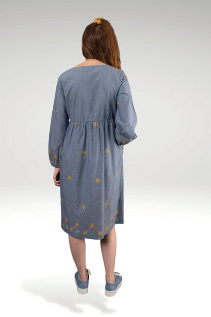 LARA MOCK WRAP DRESS - zohaonline