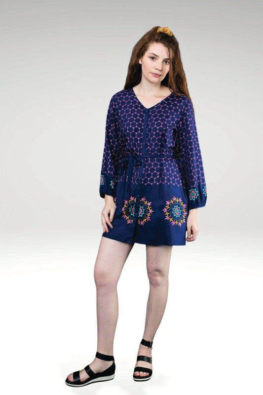 MELIKA EMBROIDERED TUNIC - zohaonline