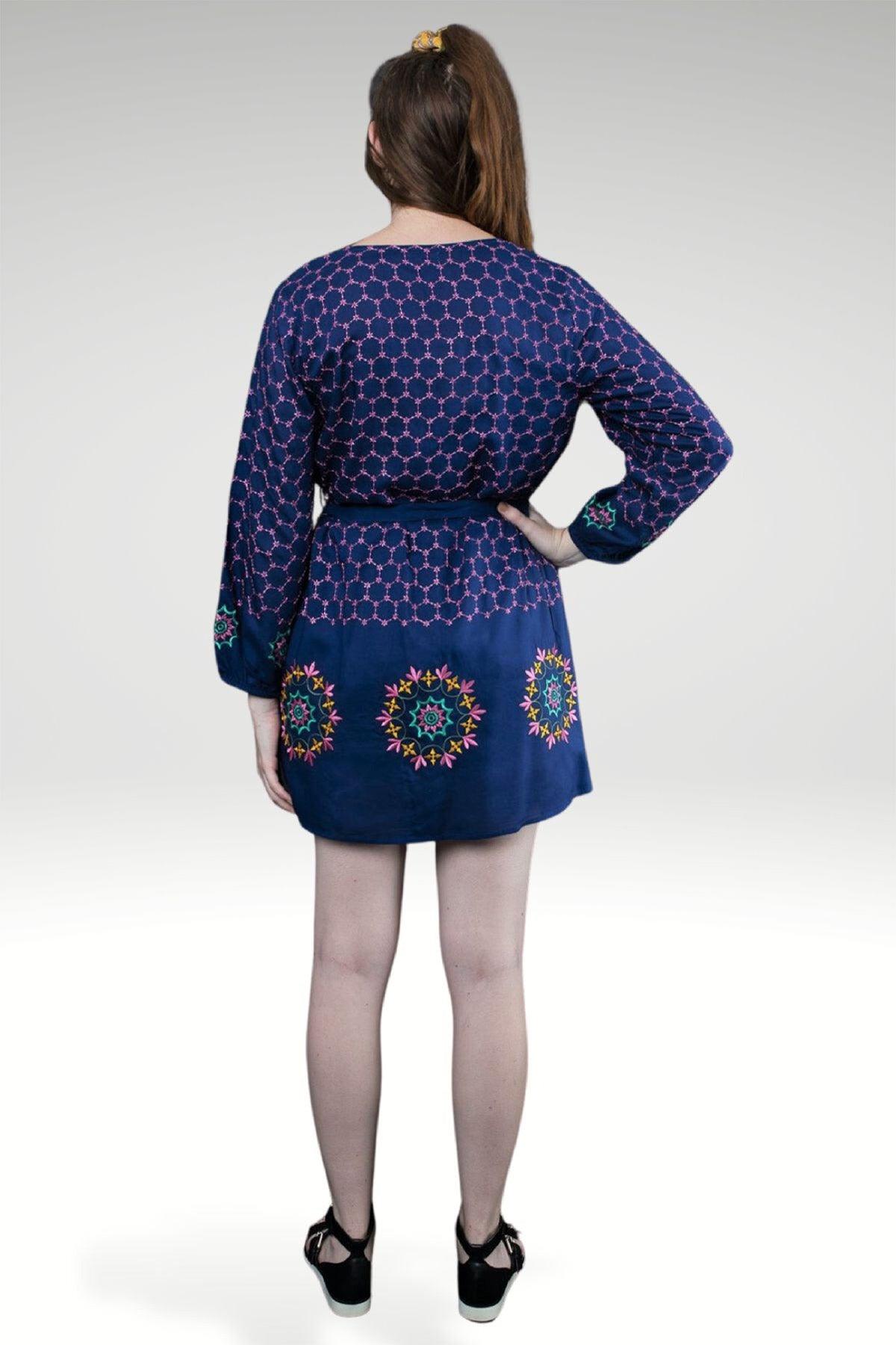 MELIKA EMBROIDERED TUNIC - zohaonline