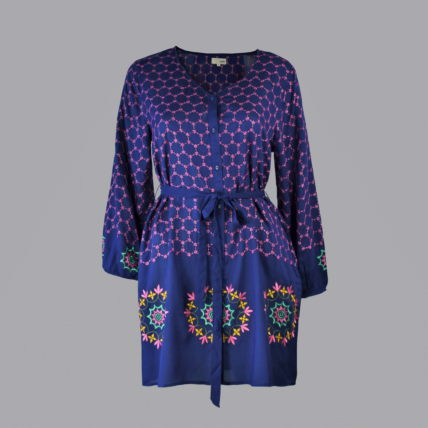 MELIKA EMBROIDERED TUNIC - zohaonline