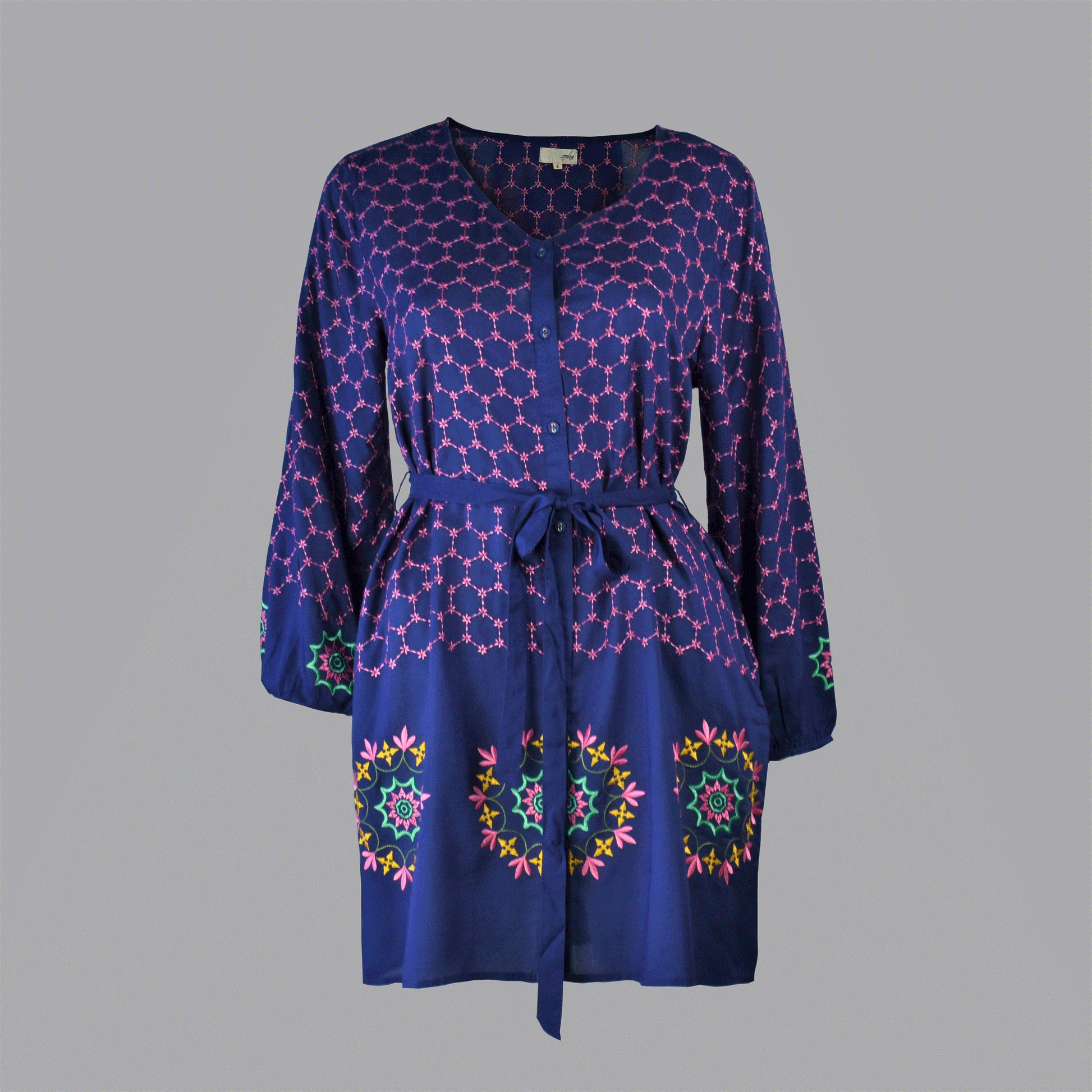 MELIKA EMBROIDERED TUNIC - zohaonline